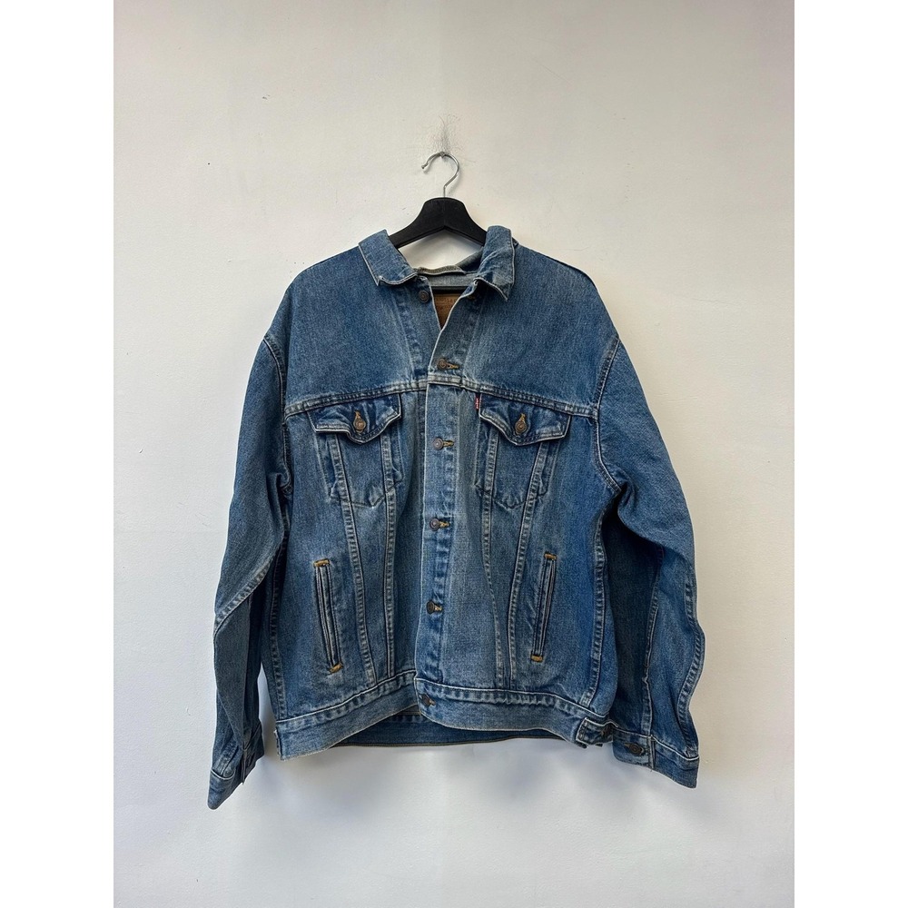 Vintage Levi's Jeans Womens Large Salt N Pepa‎ She Thang Letterman Denim Jacket